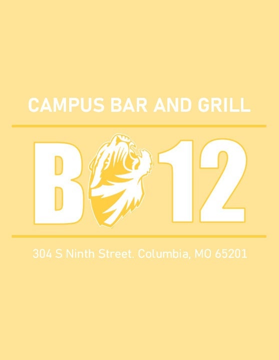 B12 Campus Bar and Grill Mizzou Bar Poster Etsy