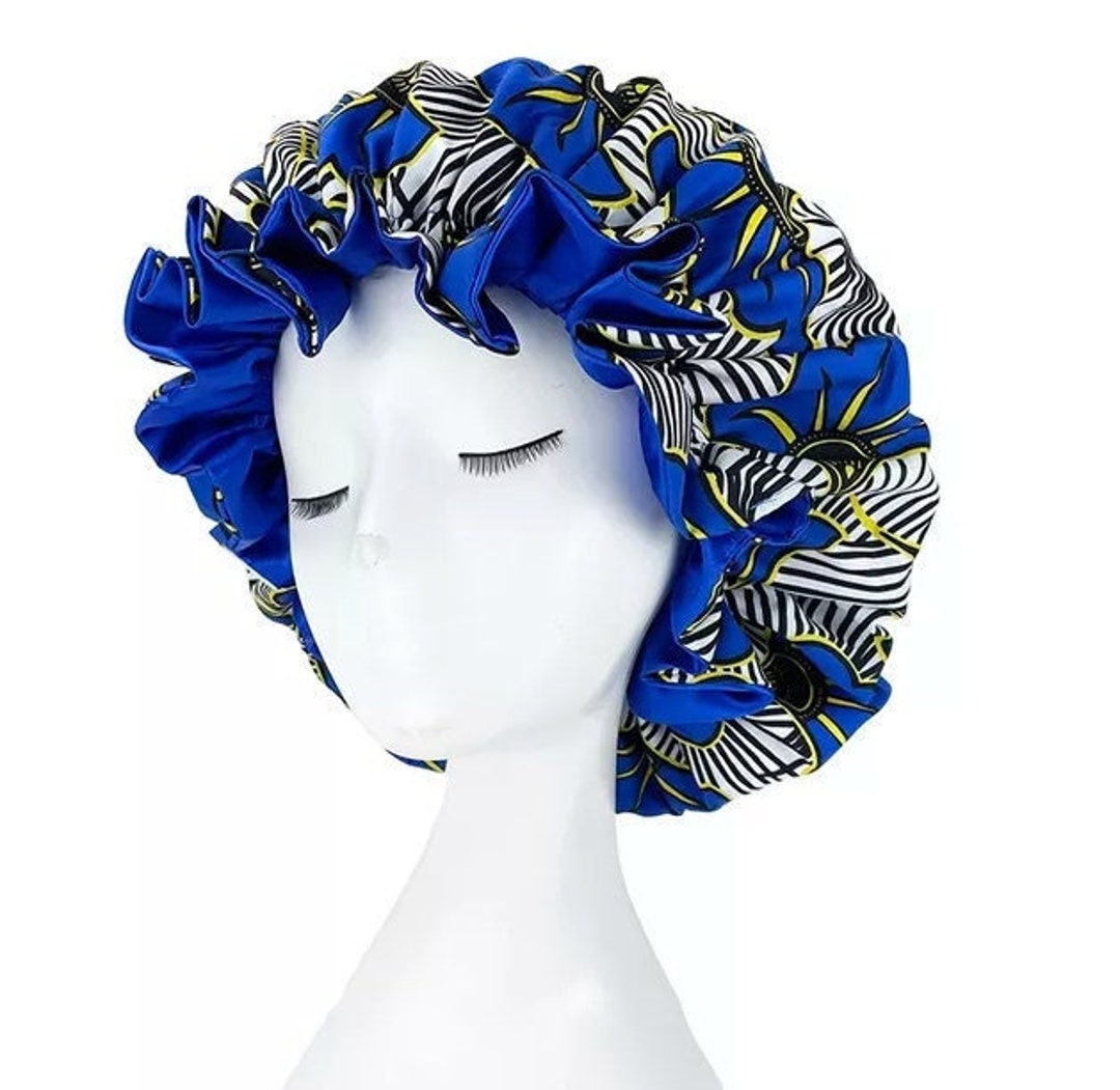 African Print Adult Silk Satin Reversible Satin for Sleep