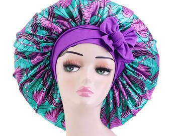 Silk Bonnet Satin Bonnet Hair Bonnet for Sleeping Sleep Bonnet Night Bonnet Adjustable Bonnet for Braids for Women Curly Hair Braids