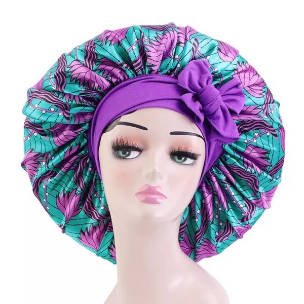 Silk Bonnet Satin Bonnet Hair Bonnet for Sleeping Sleep Bonnet Night Bonnet Adjustable Bonnet for Braids for Women Curly Hair Braids