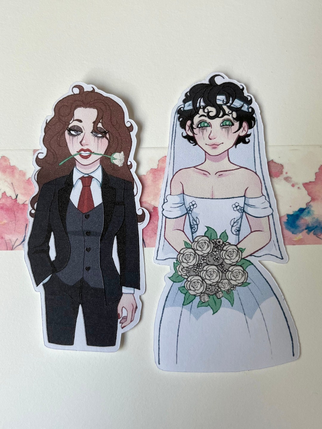 Identity V Patient and Psychologist/ Emil and Ada Wedding Stickers Etsy
