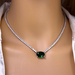18K Gold Plated Zircon 3mm Tennis Chain Necklace Rhinestone Necklace CZ Tennis Necklace Silver Tennis Chain Moissanite Diamond Tennis Chain