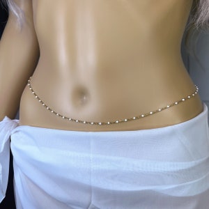 Stainless Steel Gold Waist Chain Waterproof Belly Chain Beach Jewelry Summer Jewelry Bikini Body Chain Jewelry Festival Jewelry Body Jewelry