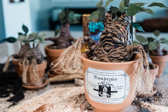 Magical Mandrake Labels – Perfect for Harry Potter Fans | Instant