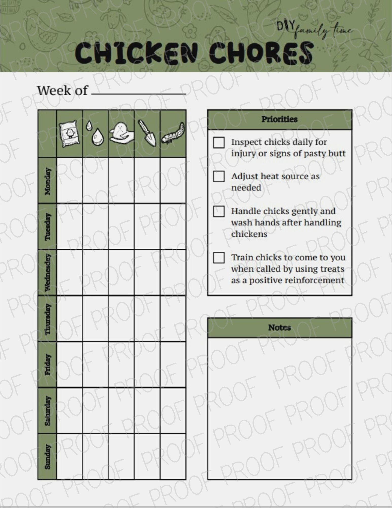 Chicken Keeping Worksheets for Kids - Etsy