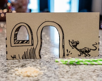 Minute-to-Win-It Christmas Party Game: No Crumb for a Mouse Game - Laser Cutting SVG File - Inspired by &quot;How the Grinch Stole Christmas&quot;