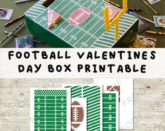 Football Valentine Box Printable