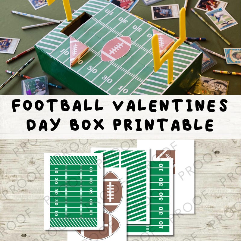 Valentines Printable Box - Etsy