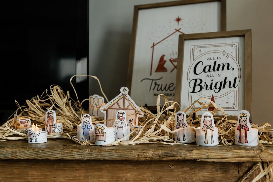 Printable Christmas Nativity Set | Kids Christmas Activity | Christmas ...