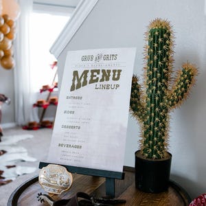 My First Rodeo Birthday Party Western-themed Food Labels, Menus ...