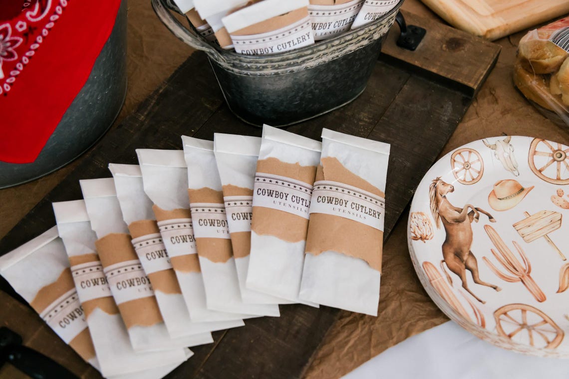 My First Rodeo Birthday Party Western-themed Food Labels, Menus ...