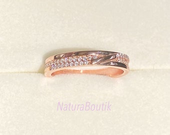 Natural Diamond Wedding Band Ring 14K Solid Gold