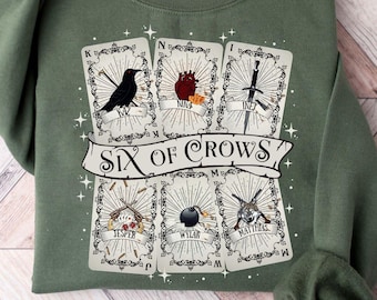 Six Of Crows Shirt, Kaz Brekker Shirt, Crooked Kingdom, Book Lovers Shirt, Inej Ghafa, Six Of Crows Tee, Gift For Fans, The Crow Club Shirt
