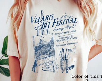 Velaris Art Festival Shirt | ACOTAR Night Court Shirt SJM Merch Feyre Archeron Nesta Rhysand Cassian Bookish TOG Crescent City Fan Hoodie