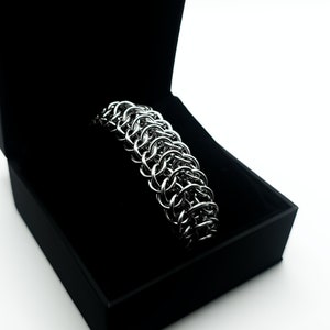 Stainless Custom Ribbed Bracelet - 100% Artisan Made
