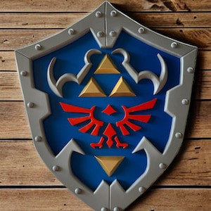 Hylian Shield - Legend of Zelda inspired Shield Wall Art