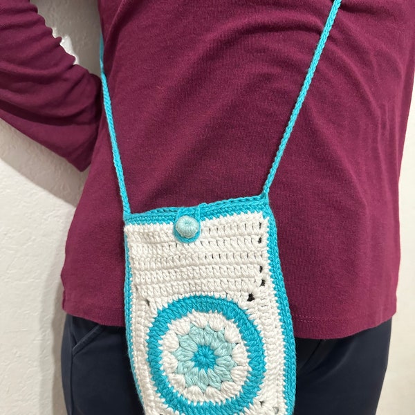 Handmade Women's Phone Bags, Woman's Gift Phone Bags, Crossbody Phone Bags, Cotton and Acrylic Yarn Knitted Colorful Phone Bags, Phone Bags!