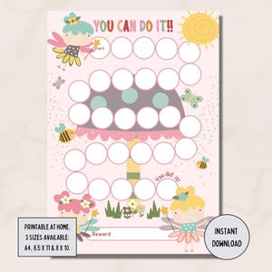 Fee Belohnung Chart, Kids Chore Chart Digital Download, Behavior Tracker