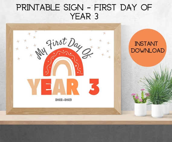 First Day Of School Sign Year 3 First Day Of Year 3 Printable Etsy first-day-of-school-sign-year-3-first-day-of-year-3-printable-etsy