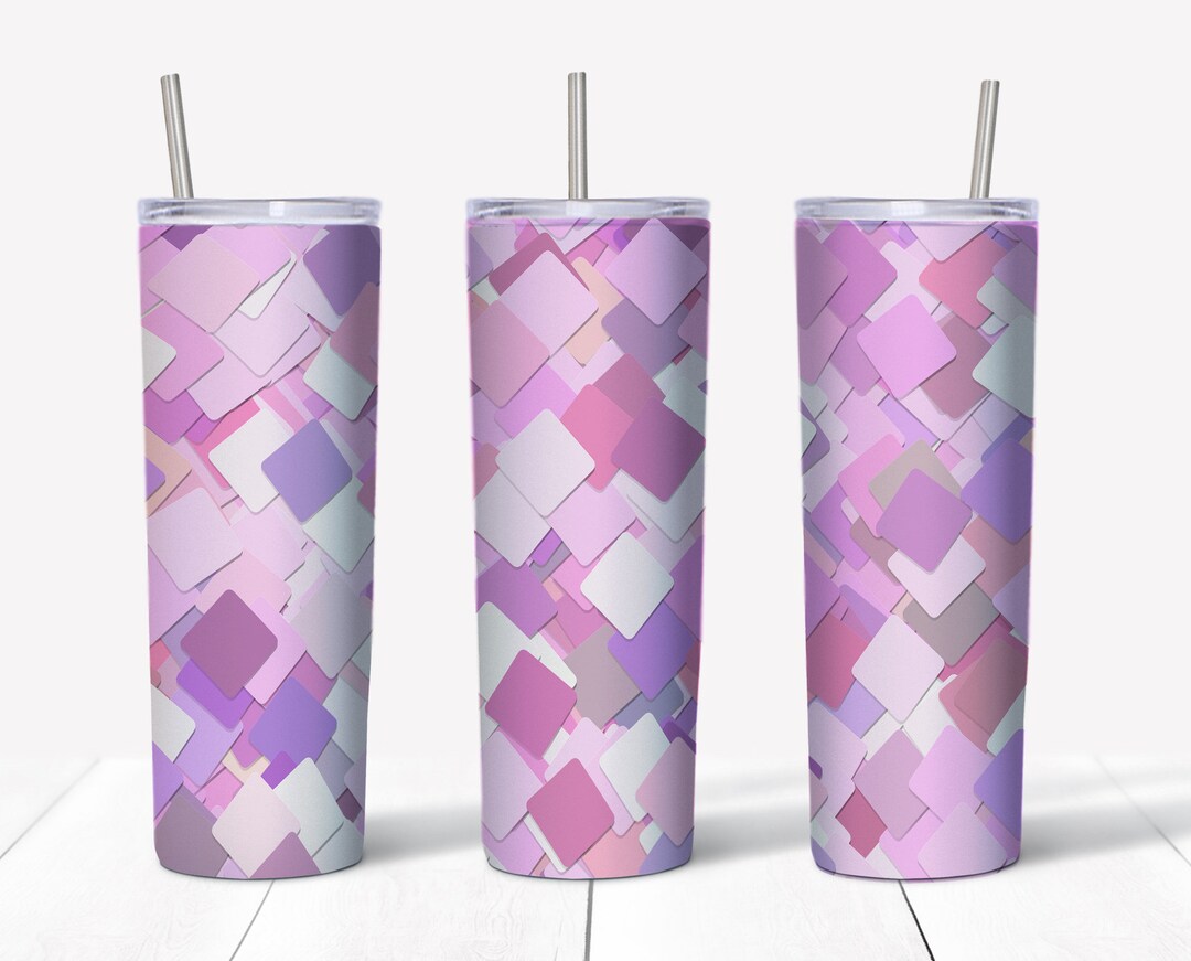 20 Oz Skinny Tumbler Pastel Pink Tumbler Design Pastel Pink Etsy