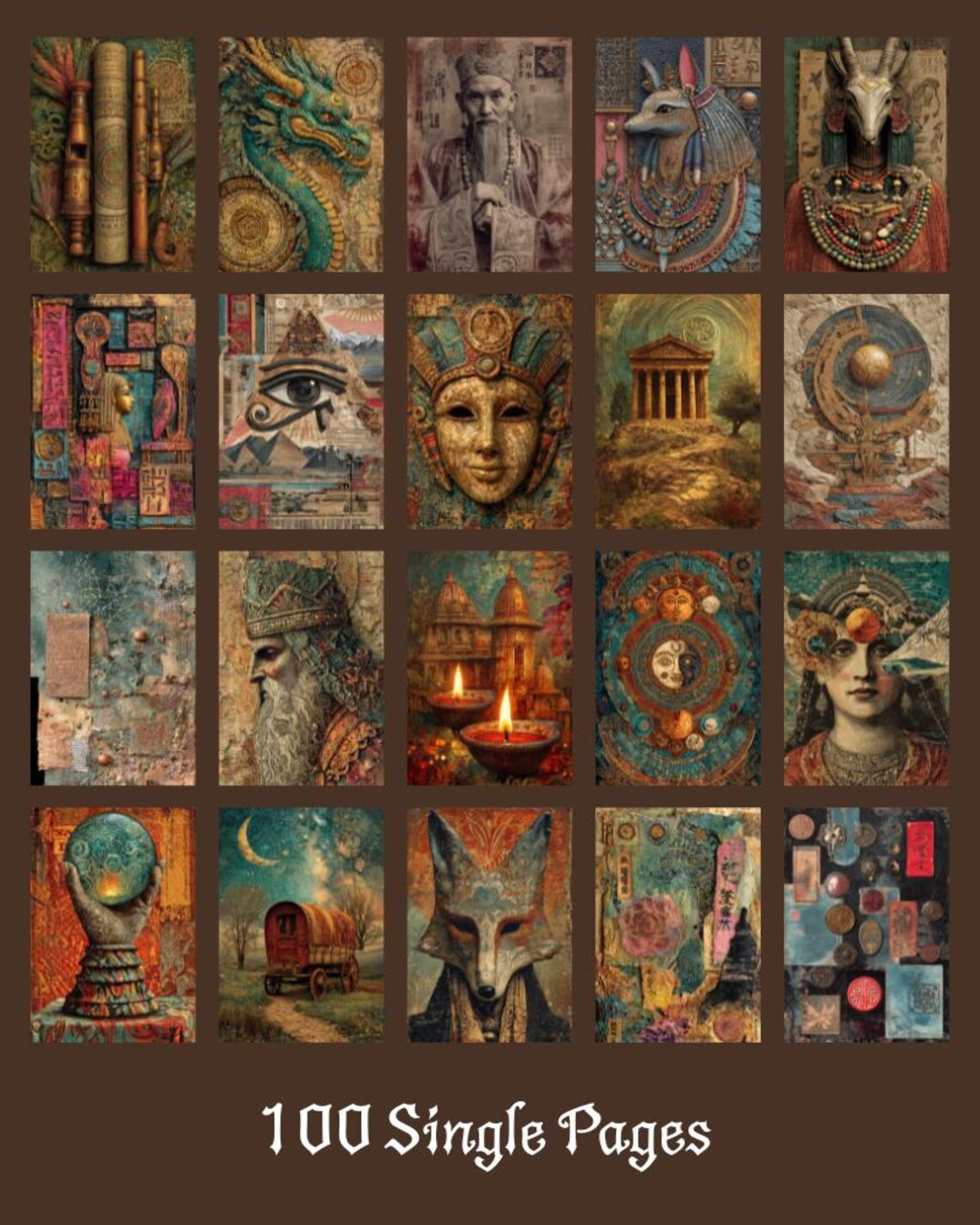 Printable Fortune Teller Junk Journal Kit: Divination Ephemera ...