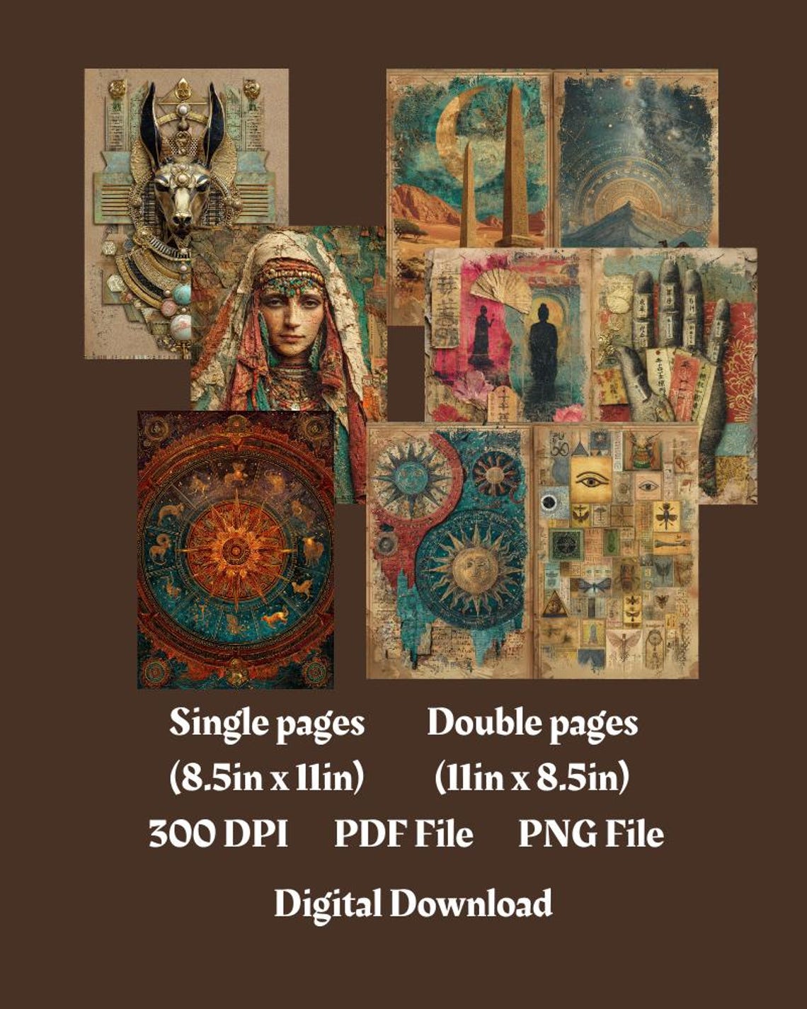 Printable Fortune Teller Junk Journal Kit: Divination Ephemera ...