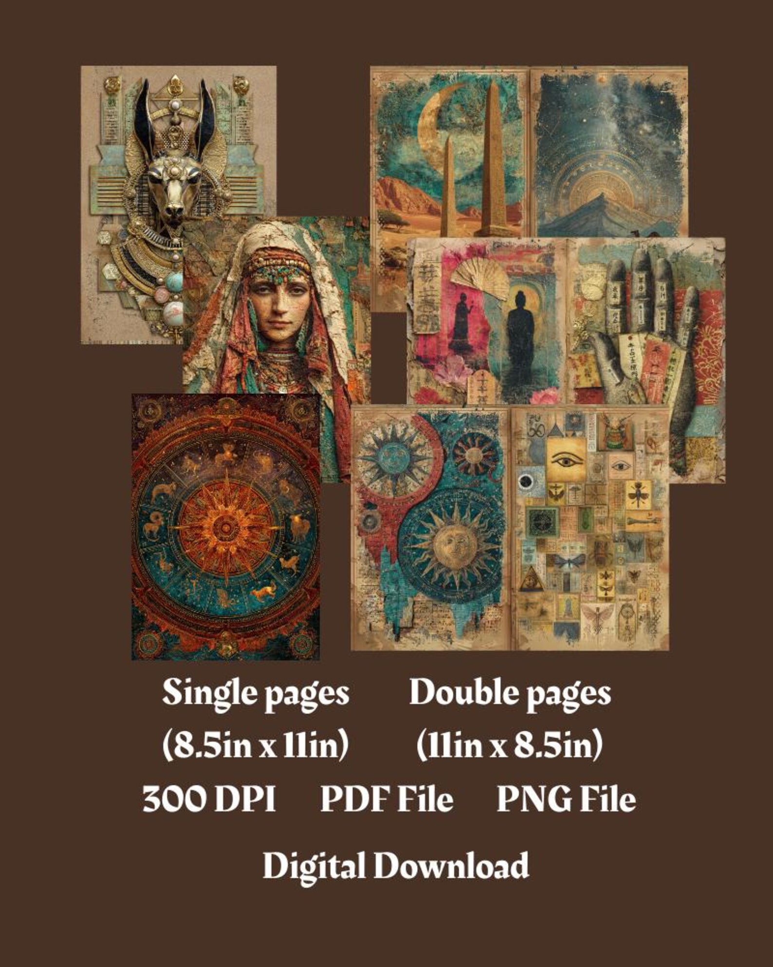 Printable Fortune Teller Junk Journal Kit: Divination Ephemera ...