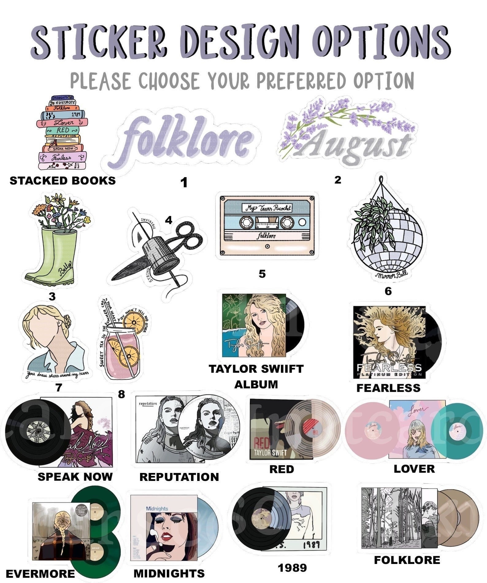 Taylor Sticker, Gift Taylor Sticker sold by Florentia Float SKU