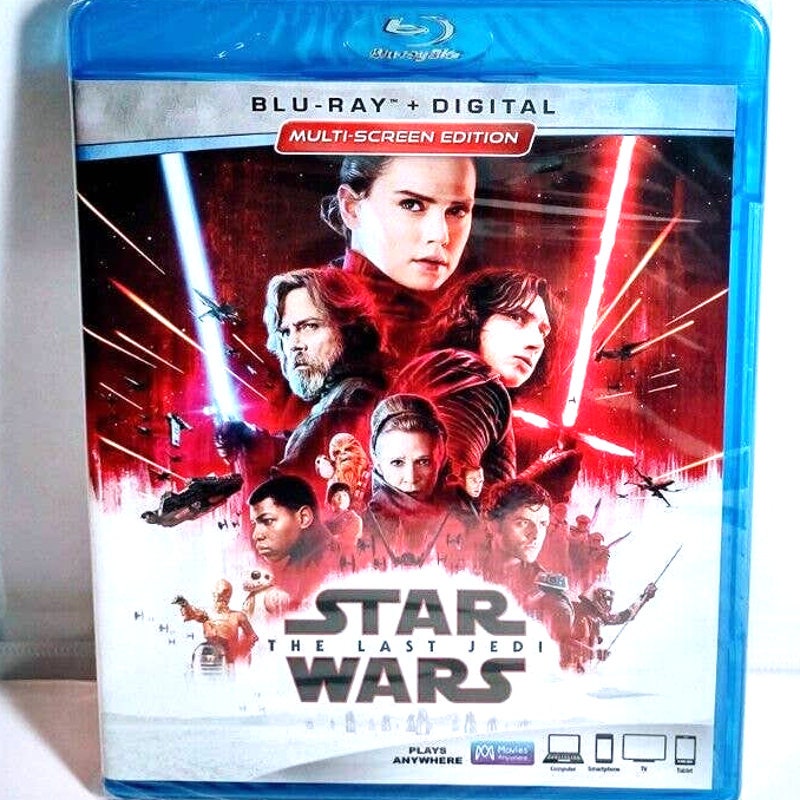 Star Wars: The Last Jedi - Multi-Screen Edition (Blu-Ray DVD Digital) NEW  SEALED