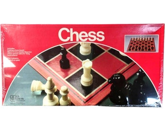 Vintage Flintstones 3D Chess Set With Folding Board Complete With