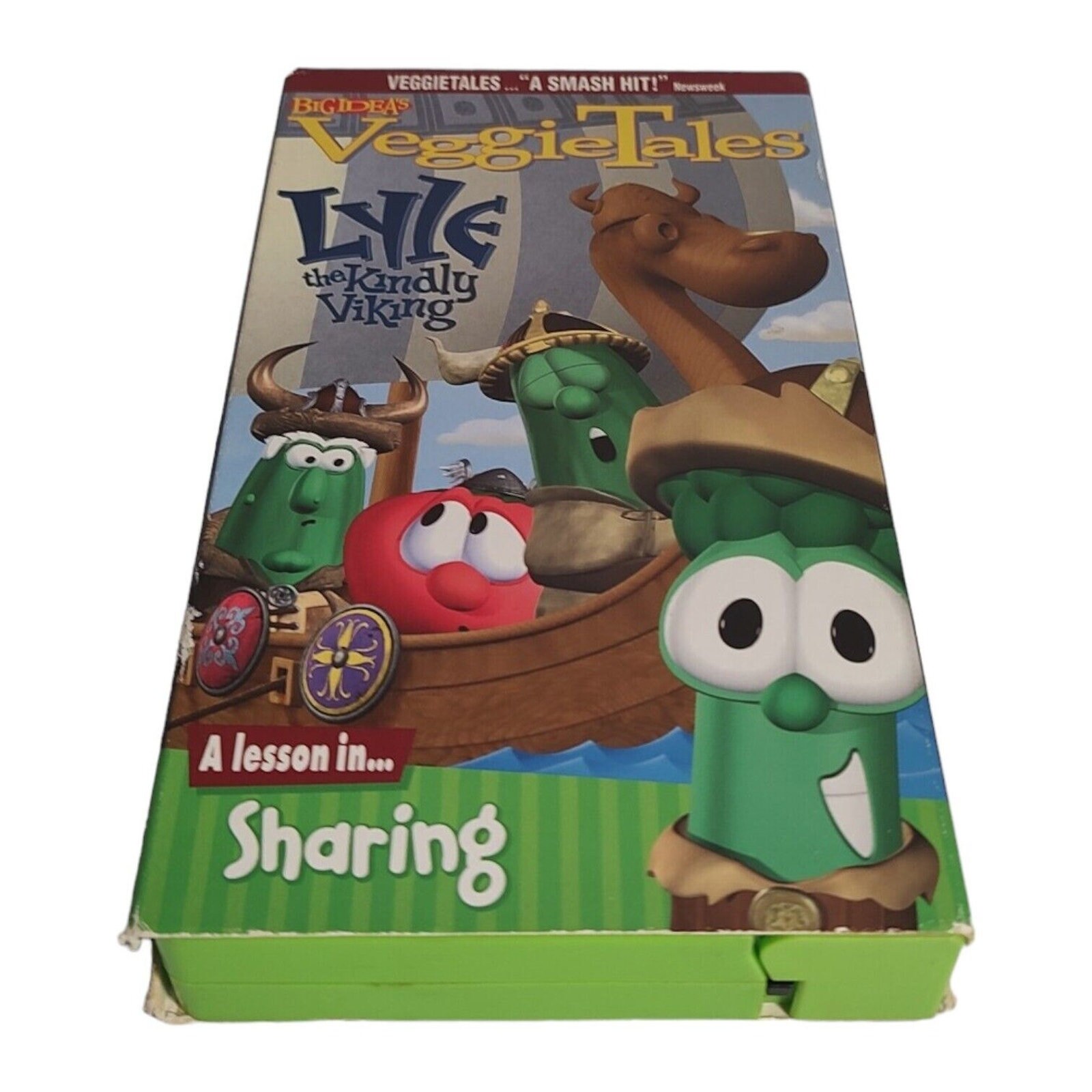 Vintage 2001 Vhs Veggietales Lyle the Kindly Viking Sharing Lesson