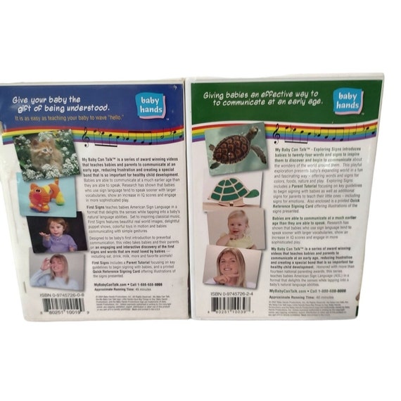 My Baby Can Talk DVD Set, First Signs & Exploring Signs - Etsy Israel