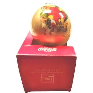 Vintage Coca-cola Classic Christmas Ornament Circa 1960 by Corning