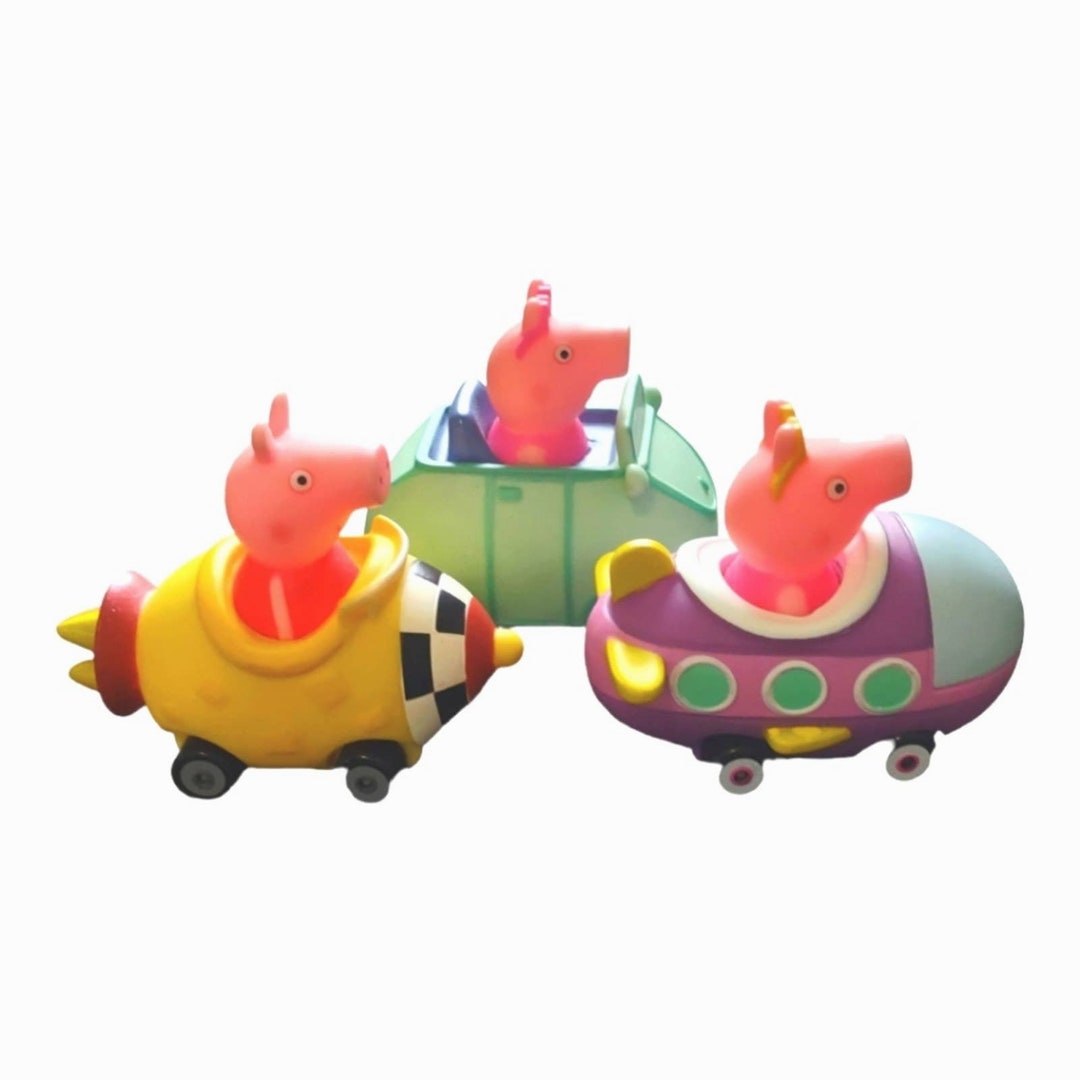 Vintage Peppa the Pig Vehicle and Plane Bundle of Multicolor Toy  Collectibles Australia