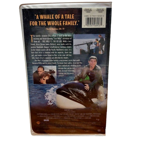 Vntg Free Willy 3: the Rescue Vhs Kids Movie 1997 Collectible - Etsy