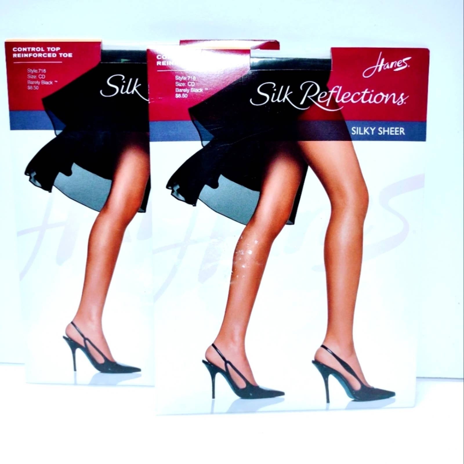 Hanes Silk Reflections Silky Sheer Control Top Pantyhose Size CD