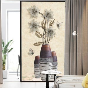 Frosted Privacy Window Film – Heat Insulation and Sunscreen Decorative Adhesive Glass Sticker for Home Windows