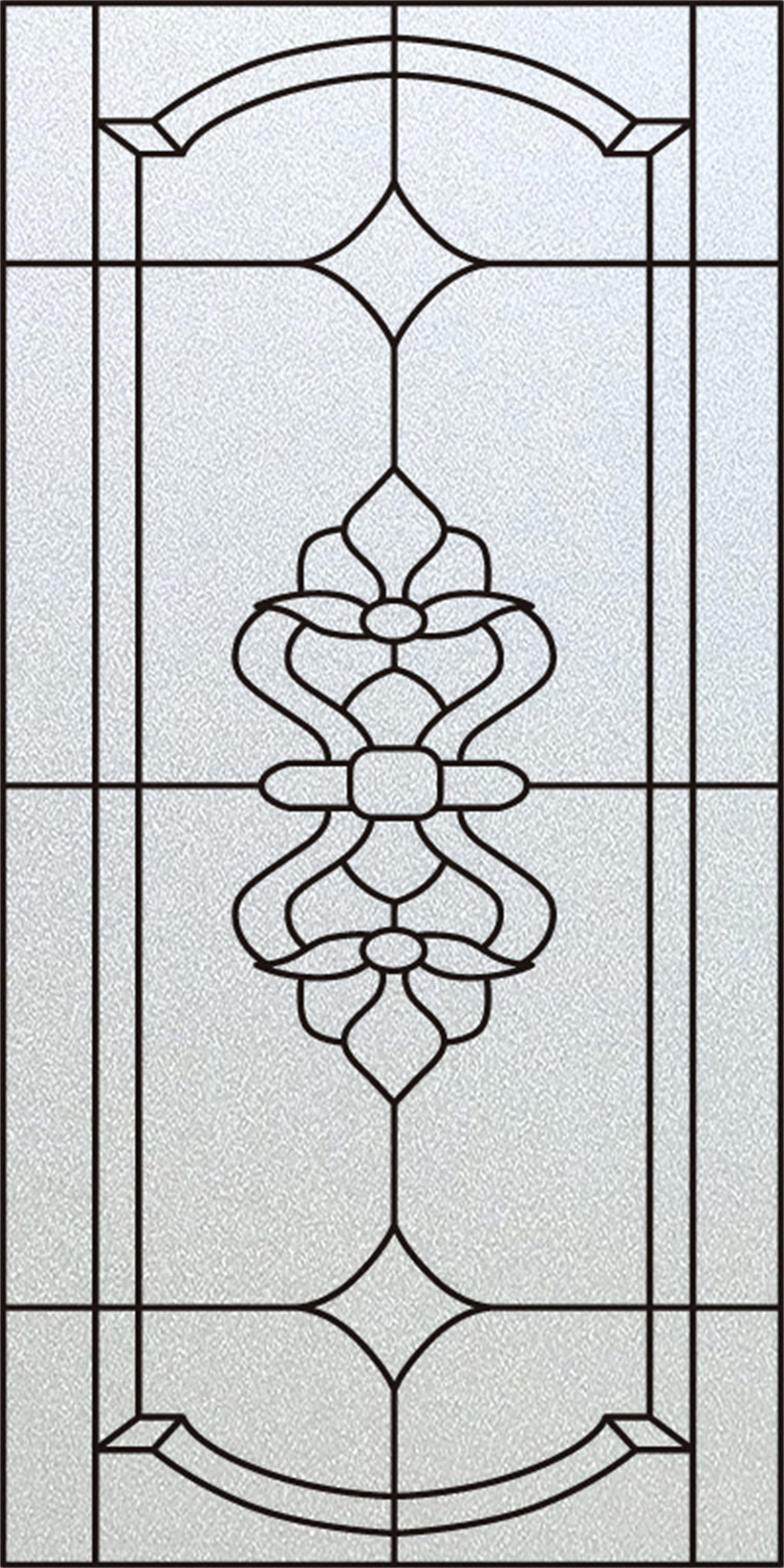 Customized Size Window Film Frosted Stained Glass Films Static Cling ...
