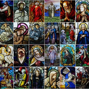 Pellicola per finestre personalizzata, pellicole per vetrate raffiguranti Gesù Cristo e la Vergine Maria, adesivi per finestre in stile chiesa per porte, adesivi decorativi