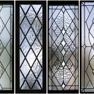 Anpassad Diamond Grid-fönsterskyddsfilm – Texturerat färgat glas, äkta glaslook, vintagestil för dörrar och fönster