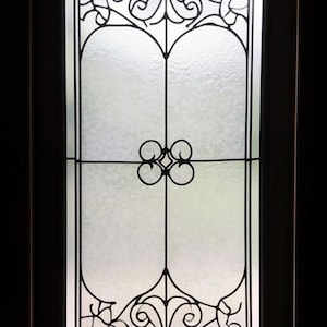 Custom Stained Glass Window Film - Intricate Decorative Frosted ...