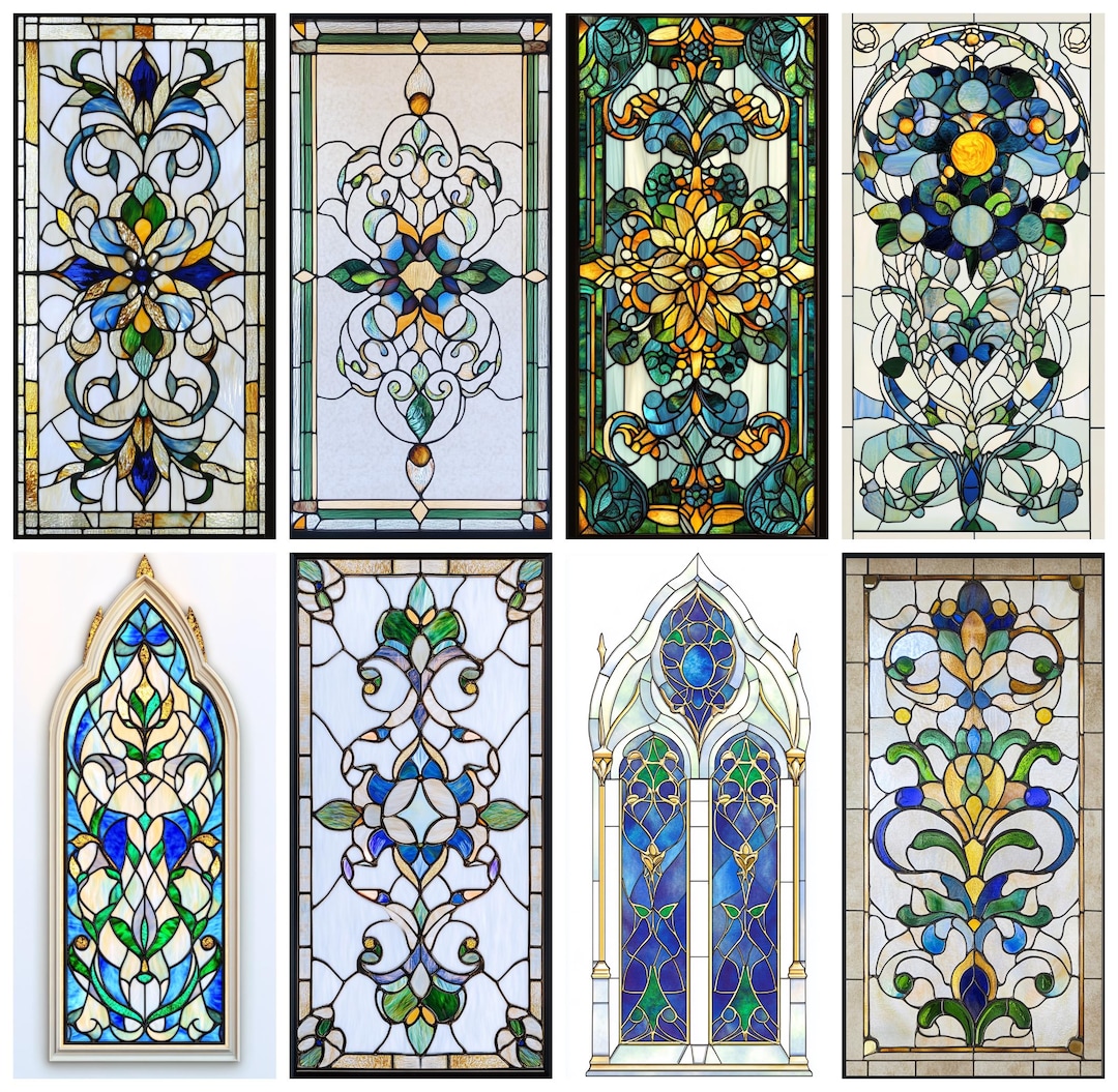 Victorian Stained Glass Window Film
