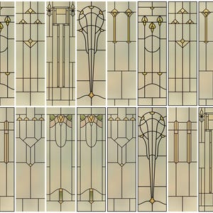 Elegant Frosted Privacy Window Film - Classic Geometric Design for Bathroom Windows