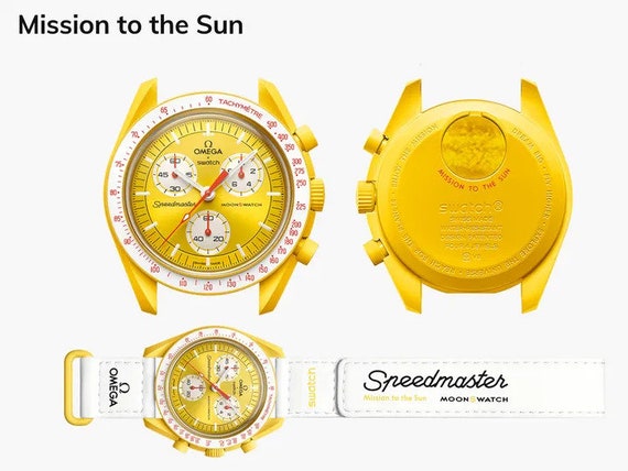 Swatch X Omega Bioceramic Moonswatch Mission to the Sun - Etsy
