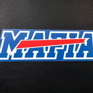 Buffalo Mafia Bumper Sticker- BuffaLove Matte Vinyl Bumper Sticker 7.5 in. Wide - 2 Color Variants Available