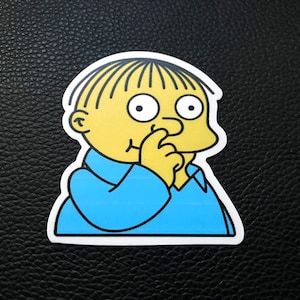 Ralph Wiggum - 2.5 in. tall durable matte vinyl sticker - Simpsons Fanart Slaps