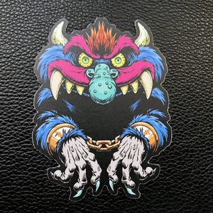 Scary My Pet Monster Sticker - Matte Vinyl Sticker 3.4 in. Tall - Fanart Slaps