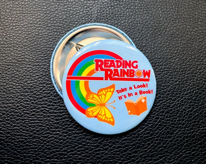 Reading Rainbow Enamel Pin – Nostalgic 90s Throwback - Etsy