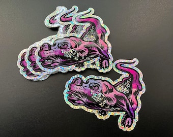 Falcor The Luck Dragon Glitter Vinyl - 3in Wide Sticker