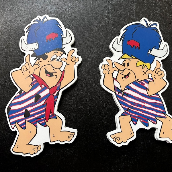 Fred and Barney Bills Fanart Stickers - Matte Vinyl Slaps 2 Character Variations